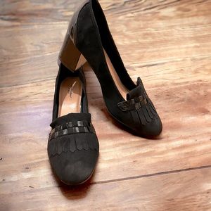 Cloudwalkers by Avenue Black Loafer Old Money Preppy Heels Pumps Shoes Size 11 W